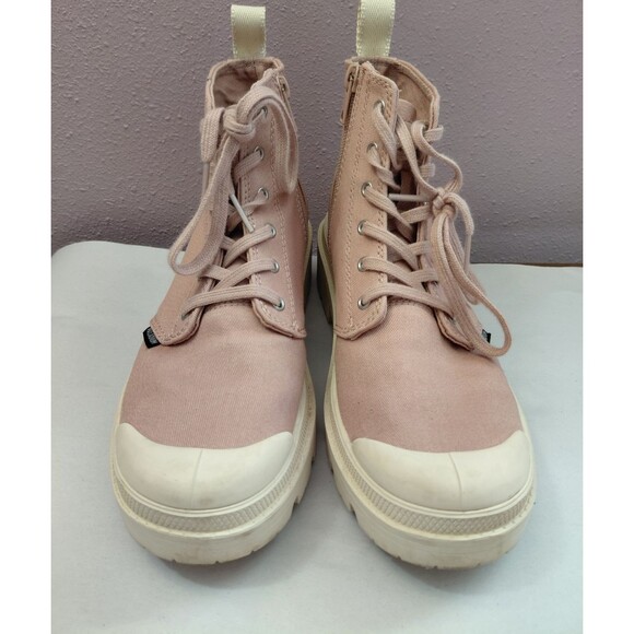 Palladium Pallabase Twill Boots Earth Clay Women's Chunky Boots Size 6.5 (37.5) - Picture 2 of 10